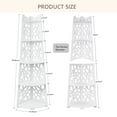 thumbnail image 3 of 59" Tall 5-Tier Corner Storage Shelf, Large Capacity Corner Shelf Stand for Bathroom, Rest Room, Balcony, Patio, Garden -White, 3 of 8
