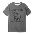 thumbnail image 2 of Black T Shirts for Men Slim Fit Short/long Sleeve Big & Tall T Shirts Loungewear Slim Fit Solid Color Boat Neck Summer Casual Outdoor Basic Tops, 2 of 4
