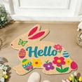 thumbnail image 4 of TIELUTT 2026 Easter Bunny Shaped Welcome Mat Easter Absorbent and Durable Mat Velvet Easter Bunny 4x8 Rug Fuzzy Area Rugs for Living Room Stone Throw Blanket Loose Knit Blanket Blanket Throws for Bed, 4 of 7