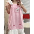 thumbnail image 5 of Hello Kitty-falda de ducha con Honda de felpa para mujer, bata de baño de felpa de Coral engrosada, toallas de baño para el hogar, Y2k, Linda, bordada, nueva, 5 of 5