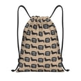 thumbnail image 1 of Bingfone Dachshund Dog Woof Drawstrings Backpacks Bags for Men Women Gym Drawstrings Bag-Small, 1 of 6