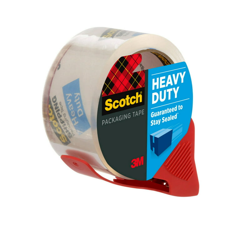 Scotch Heavy Duty Shipping Packaging Tape 1.88 in x 38.2 yd with Dispenser, Clear