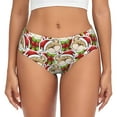thumbnail image 1 of Balery Christmas Hat bear Ropa Interior de Algodón para Mujer con Dibujo – Braguitas Cómodas y Elásticas, Estilo Clásico-X-Small, 1 of 6