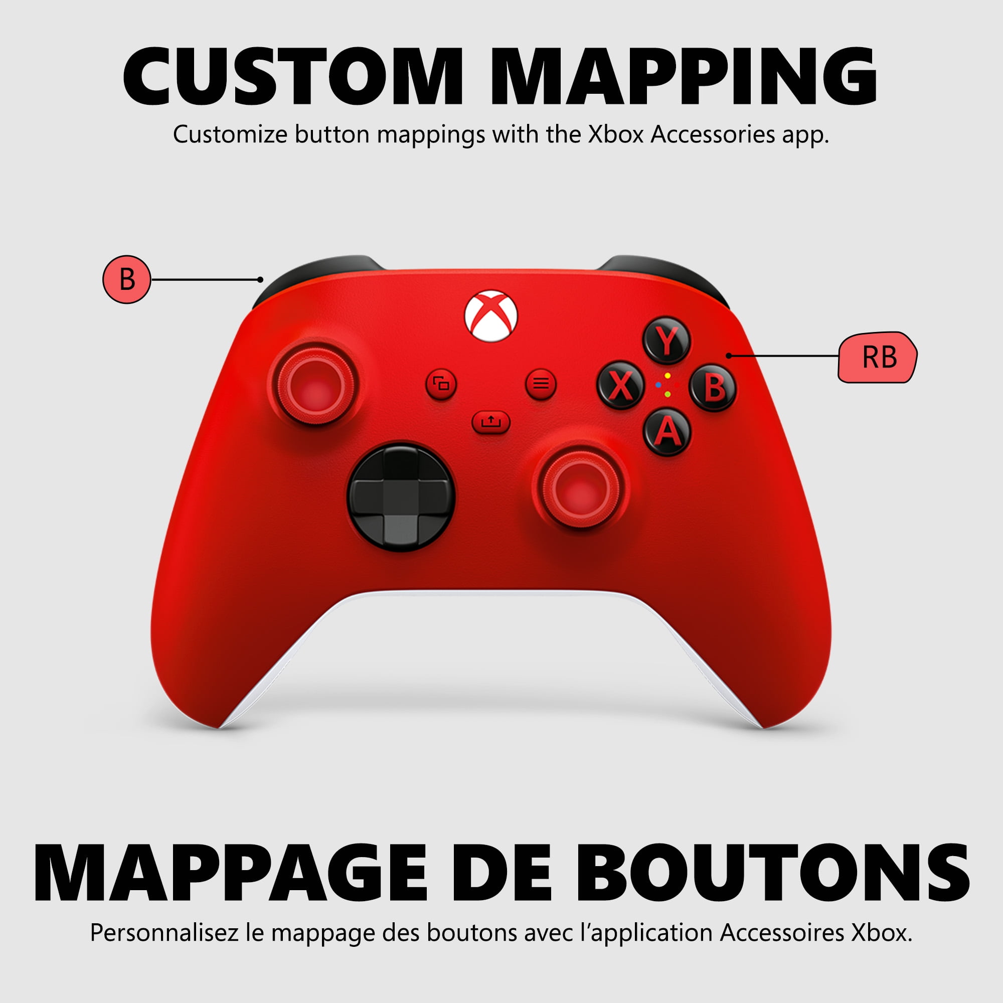 Manette sans fil Xbox - Pulse Red pour Xbox Series X|S, Xbox One et appareils Windows