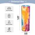 thumbnail image 2 of Clear Flower Vase Centerpieces Plastic Cylindrical Vases Home Wedding Decor 4"x12" Blue Purple Yellow Tie Dye, 2 of 6