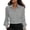 Gray, variant on ClodeEU Women Classic Lapel Collar Long Sleeve Button Down Shirt,Casual Slim Fit Office Formal Blouse Beige,Women's Plus L