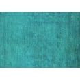 thumbnail image 1 of Ahgly Company Indoor Rectangle Oriental Turquoise Blue Industrial Area Rugs, 7' x 9', 1 of 4