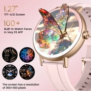 Smart Watches for Women, 1.27 HD Touchscreen Fitness Tracker with Bluetooth Calls, 100+ Sport Modes Ladies Smart Watch, IP68 Waterproof Smartwatch Compatible IOS/Android