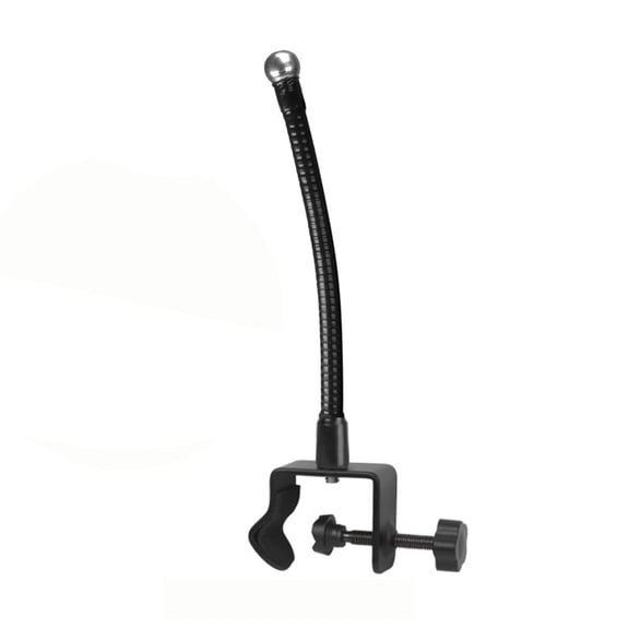 Sinyiin 17.4mm Ball Joint Clamp Strong Metal Phone Stand Base Adjustable Snake Tube Arm 4 Size Option for Desk Bed Frame Use