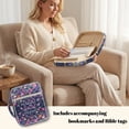 thumbnail image 4 of Yuyamidu Colorful Flowers Bible Cover Bible Book Cover Bible Case for Women Purple Carrying Case Book Protective Quilted Bible Covers Study Supplies Accessories Christian Gifts, 4 of 8