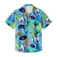 thumbnail image 5 of QHRMKOG Mens Hawaiian Shirt Relaxed Fit Print Short Sleeve Beach Shirt Light Tropical Holiday Button Down Hawaiian Shirt Summer Trendy Top Red 4XL, 5 of 6