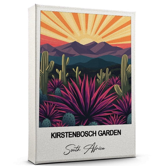 Kirstenbosch Garden Travel Canvas Wall Art – Nature-Inspired Travel Decor with Scenic Views South Africa Canvas Wall Print – A Captivating Gift for Adventure Seekers