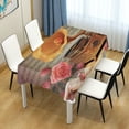 thumbnail image 7 of Wintage Poster Rectangle Tablecloth Waterproof Polyester Table Clothative Stain Resistant & Wrinkle Resistant Washable Table Cover for Dining Table/Party/Camping 54x54 Inch Decor Gift, 7 of 7