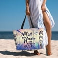 thumbnail image 6 of Sigee Not All Those Who Wander Are Lost Print Extra Large Waterproof Beach Travel Bag with Zipper - Durable and Versatile for Vacation, Gym, and Daily Use, 6 of 7