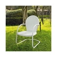 thumbnail image 2 of HomeStock Gothic Glamour Metal Outdoor Chair, 28.5"D x 22"W x 34.25"H, Sturdy, Easy to Assemble, Powder Coated Finish, Metal Seating-Color:White Gloss, 2 of 5