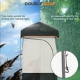 thumbnail image 4 of Outsunny Camping Shower Tent, Privacy Shelter with Solar Shower Bag, Removable Floor and Carrying Bag, Black, 4 of 9