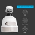 thumbnail image 6 of LAZIOEGR 360° Rotating Kitchen Faucet Spray Head – 3‑Mode Adjustable, Water‑Saving, ABS & Stainless Steel, 24mm/22mm Thread Fit, 6 of 8