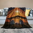 thumbnail image 2 of Autua Nativity Scene Star Manger Warm Lightweight Blanket Soft Fleece Blankets All Seasons Sofa Decor Cow Gifts 50x60in, 2 of 6