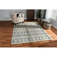 thumbnail image 1 of Wholesale Interiors Callum-White-Blue-Rug Contemporary Handwoven Wool Blend Area Rug, Ivory & Blue, 1 of 4