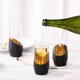 thumbnail image 4 of Set MyGift de 4 Copas de Champán sin Tallo 325ml Negro y Dorado, 4 of 7