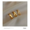 thumbnail image 3 of Womens Thin Stackable Ring Titanium Steel Gold Plated Band Fashion Jewelry Geometry Circles Electroplated Rings, 3 of 8