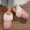 thumbnail image 3 of Women's Cozy Memory Foam Slippers, Fuzzy Wool-Like Plush Fleece Lined House Slippers - Indoor Outdoor with Anti-Skid Rubber Sole, 3 of 10