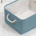 thumbnail image 3 of DOLITY Storage Basket Collapsible Storage Bins Boxes Organizer for Clothes Toys Books, Blue_M, 3 of 7