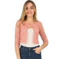 thumbnail image 1 of INSPIRE CHIC Cardigan Court en Dentelle Florale pour Femmes, 1 of 6