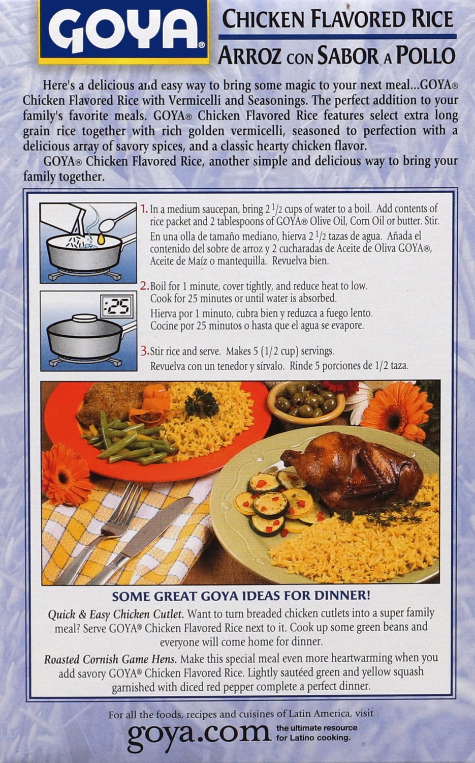 GOYA Chicken Flavored Rice With Vermicelli & Seasoning 7 Oz
