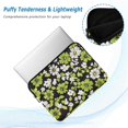 thumbnail image 2 of FORMRS 13-13.3 inch Laptop Sleeve Case Soft Carrying Quilted Computer Bag Cover, Green Flower Pattern, 2 of 7