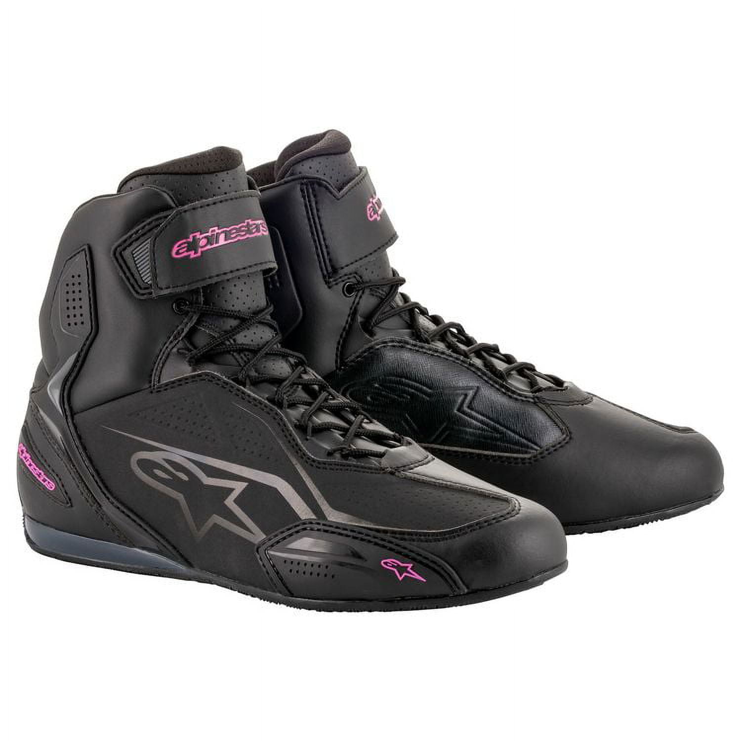 Alpinestars Faster 3 Mens Drystar Shoes Black/Gray/Red 7 USA