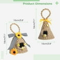 thumbnail image 5 of LEEYNEER Mini Beehive Decor Hemp  2PCS Honey Bee Tiered Tray Decor Farmhouse Centerpiece, 5 of 6