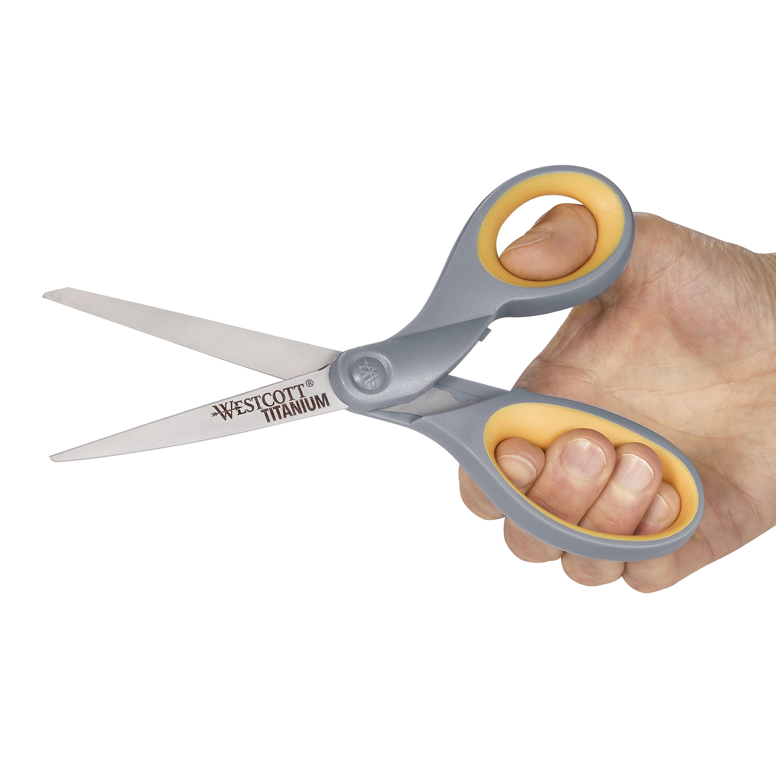 Westcott Straight Titanium Scissors with New Handle Design, 8"", 2-Pack (13901) CA1