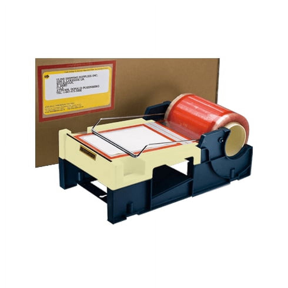 Excell ET-LPD Table Top Label Protection Tape Dispenser: 6 in width (Blue and Ivory)
