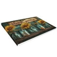 thumbnail image 2 of 16x24 inch Sunflower Vase 'Always Positive' Slogan Canvas Pictures,Rustic Villa,Garden Yard,Fence Door Decor Accessory,Living Room,Study,Garden Wall Art Decor Paintings Canvas,Bedroom Decor, 2 of 6