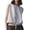 White, variant on Women's Summer Casual Linen Sleeveless Crop Top Round Neck Blouse Loose Fit