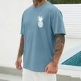 thumbnail image 4 of Ceisia T-Shirt à Manches Courtes et Col Rond Imprimé pour Hommes, Doux, Respirant, Extensible, Décontracté, Sport, Gym, Bleu Clair TTTG Cadeaux, 4 of 7