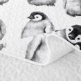 thumbnail image 5 of Erosebridal Penguin Bed Spread Queen for Boys Girls, Baby Penguins Queen Coverlet Set, 3-Piece 1 Quilt and 2 Pillowcases, 5 of 7