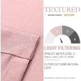 thumbnail image 6 of Curtainking Casual Weave Kitchen Valance Window Valance for Kitchen 1 Panel Rod Pocket 54" x 18" Pink, 6 of 9
