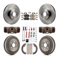 thumbnail image 1 of Transit Auto Front Rear Disc Brake Rotors Ceramic Pads and Drum Kit (9Pc) for Car Toyota Matrix Pontiac Vibe K8A-105421, 1 of 11