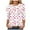 Light Pink, variant on Valentine Shirts for Women Dressy 3/4 Length Sleeve Tops - Heart Printed 2026 Crew Neck Holiday Tunic Tops Blouses (Pink, M)