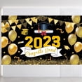 thumbnail image 2 of Event & Party EXtraLarge Congrats Grad Banner 180x110 Cm | Graduation Party Decorations 2023 Black and Gold | Graduation Banner 2023 | Graduation Decorations Class of 2023 | Red 2023 Graduatio, 2 of 9