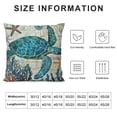 thumbnail image 5 of PHYHOO  Sea Turtle Pillow Cases Ocean Theme Home Decorative Throw Pillow Covers Cushion Covers for Patio Sofa Couch (Sea Turtle), 5 of 5