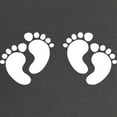 thumbnail image 2 of CafePress - Twins Footprints Maternity T Shirt - Maternity Dark T-Shirt, 2 of 3