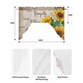 thumbnail image 5 of Sunflower Swag Valances for Windows, Small Curtains Drapes, Yellow Floral Kitchen Window Curtains Over Sink Rod Pocket Window Treatment Valance for Bedroom/Bathroom 56"x36", 5 of 5