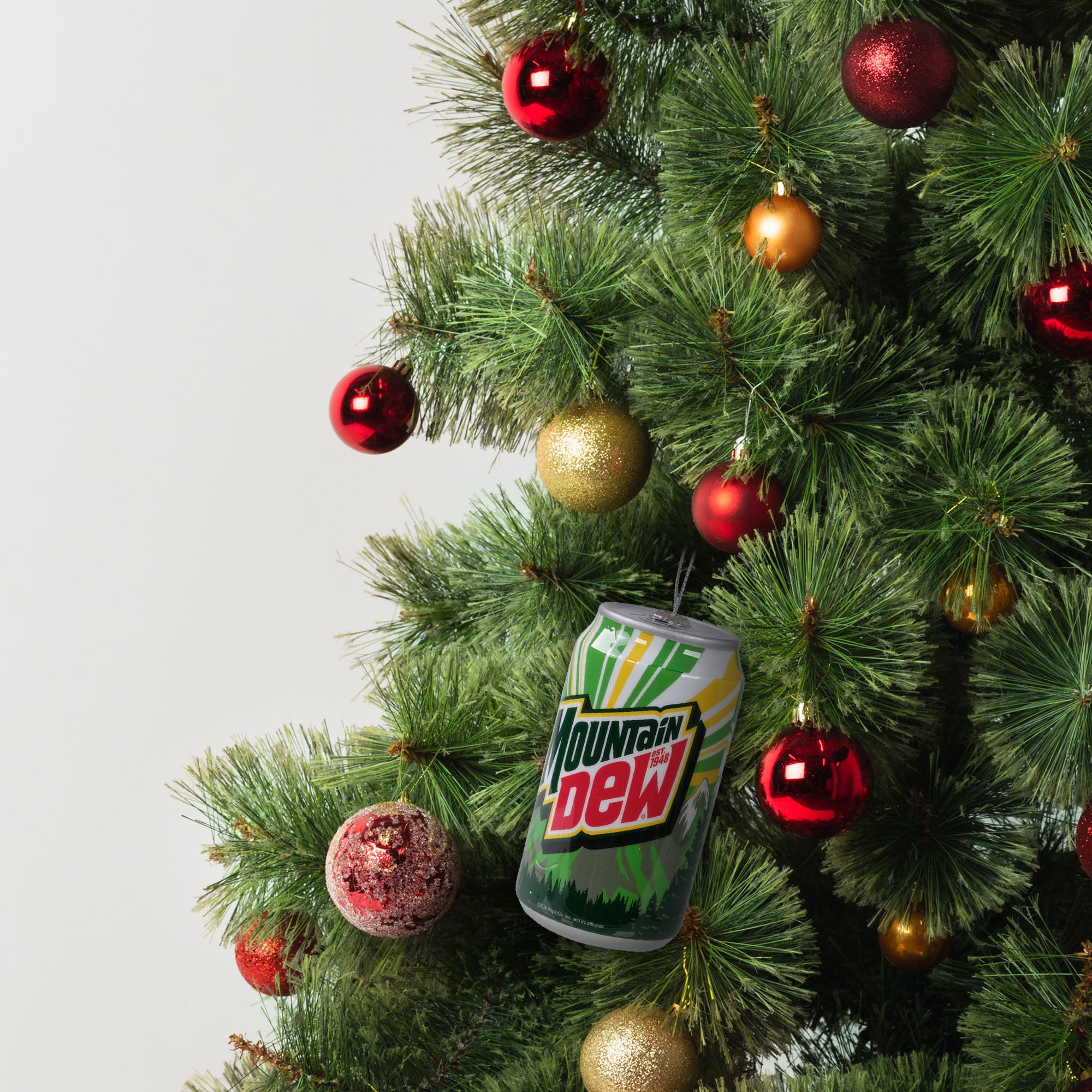 Mountain Dew Can Christmas Tree Ornament