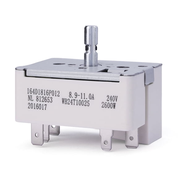 WB24T10025 Infinite Range Control Switch for GE 8 Inch Electric Stove
