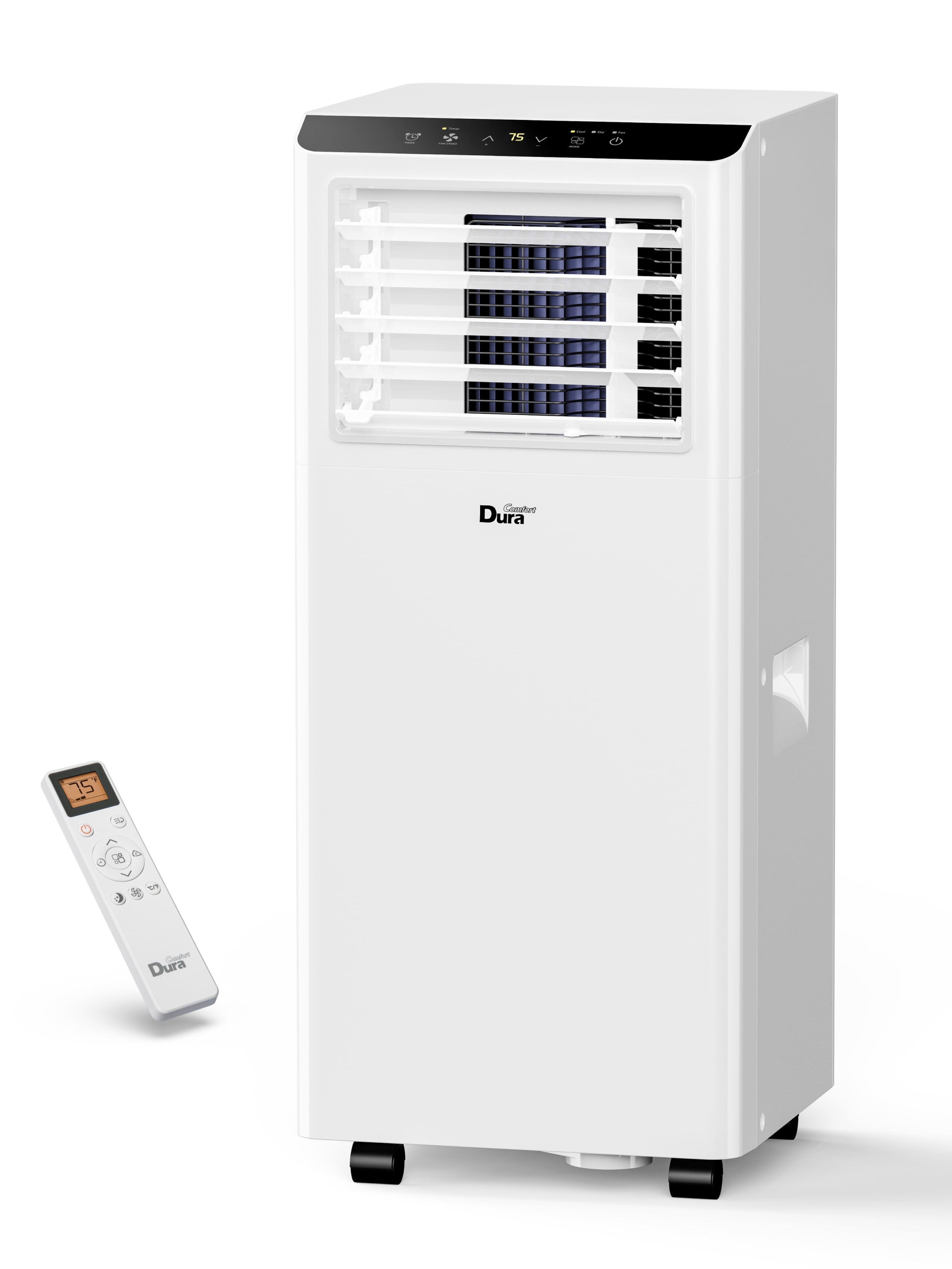 DuraComfort 8500BTU Portable Air Conditioner with Dehumidifier Fan, Remote & Timer for Rooms up to 230 Sq Ft