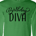 thumbnail image 4 of Inktastic Birthday Diva in Black Long Sleeve T-Shirt, 4 of 5