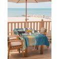 thumbnail image 2 of Outdoor Table Cloth with Umbrella Hole and Zipper, Coastal Christmas Waterproof Rectangle Tablecloth 60"x102", Christmas Tree Beach Nautical Washable Table Cover for Outside Party Patio Picnic, 2 of 8